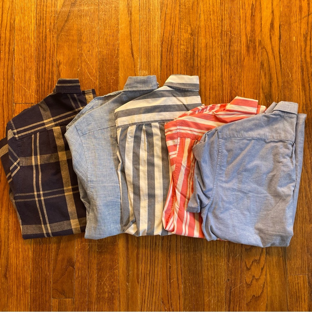 Bonobos and J. Crew Short Sleeve Shirt Collection Sizes Small and Slim Medium
